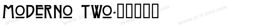 Moderno Two字体转换